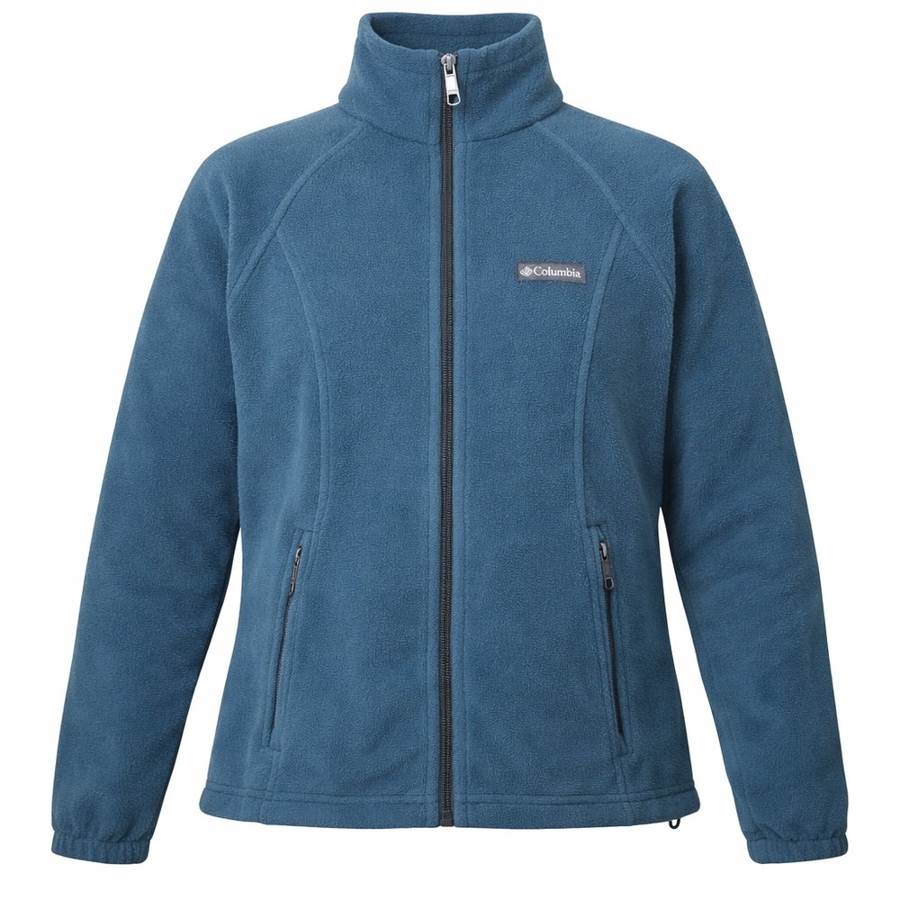 Columbia Benton Springs Women’s Full Zip Fleece Jacket Blue Size M WL6439